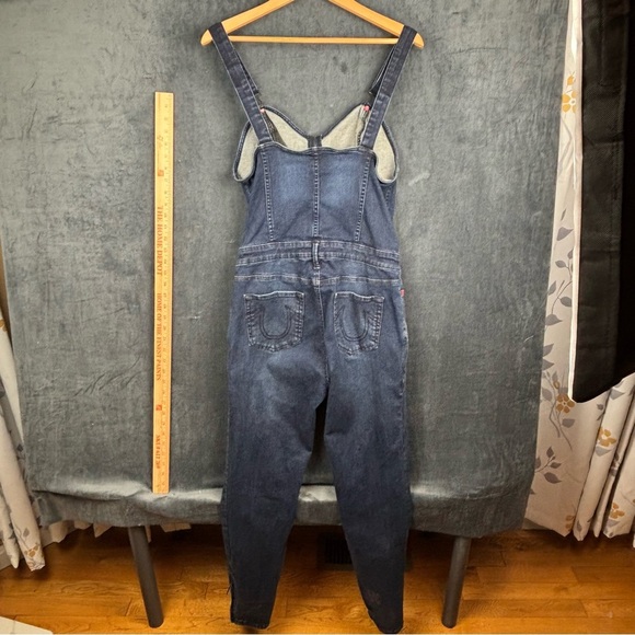 True Religion Man U Skinny Women's Denim Overalls Sz Large - Picture 11 of 16